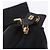 Borsa a Spalla FENDI Tela Nero Oro Auth mr2741 D'oro - vista 14