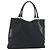 Bolsa Tote GUCCI GG Canvas Preta Prata 113016 Auth am12219A Preto