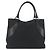 Bolsa Tote GUCCI GG Canvas Preta Prata 113016 Auth am12219A Preto - vista 3