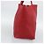 Céline CELINE Horizontal Cabas Tote Bag Leder Rot Goldfarben Authentisch ep15417 - Ansicht 4
