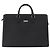 Borsa Business BURBERRY in pelle nera con dettagli argento Auth ep15311 Nero - vista 2