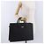 Borsa Business BURBERRY in pelle nera con dettagli argento Auth ep15311 Nero - vista 24