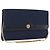 Borsa a tracolla con catena Christian Dior Trotter Canvas Navy Gold Auth 193861 D'oro Blu navy