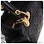 Bolsa Christian Dior Lady Dior Canage de couro 2way Preto Ouro Auth ep15594V Dourado - vista 17