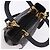 Bolsa Christian Dior Lady Dior Canage de couro 2way Preto Ouro Auth ep15594V Dourado - vista 6