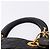 Bolsa Christian Dior Lady Dior Canage de couro 2way Preto Ouro Auth ep15594V Dourado - vista 8