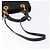 Bolsa Christian Dior Lady Dior Canage de couro 2way Preto Ouro Auth ep15594V Dourado - vista 9