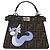 FENDI x FRGMT x POKMON Zucca Canvas Peek A Boo Dratini 8BN885 Auth ka5395SM Marrone Argento - vista 2