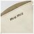 Borsa Tote Miu Miu in pelle bianco e argento Auth bs36295A - vista 19
