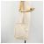 Borsa Tote Miu Miu in pelle bianco e argento Auth bs36295A - vista 25
