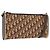 Borsa a tracolla Christian Dior Trotter Canvas Beige Oro Auth 193513 D'oro