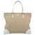 PRADA Tote Bag Canvas Beige Silber Auth BA14115 - Ansicht 2