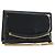 Borsa a Spalla con Catena BALLY in Pelle Vernice Nera e Oro Auth bs36285A Nero D'oro