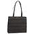 Edge Céline CELINE Macadam Canvas Tote Bag PVC Leder Schwarz Gold Auth 193112 Golden