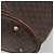 Edge Céline Borsa Tote CELINE Macadam Canvas PVC Pelle Marrone Oro Auth 194037 D'oro - vista 10