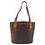 Edge Céline Borsa Tote CELINE Macadam Canvas PVC Pelle Marrone Oro Auth 194037 D'oro - vista 3