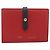 Céline CELINE Large Strap Wallet Bifold Wallet Leather Red Gold Tone Auth ar14122A - view 2