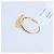 Autre Marque Unsignierter 18k GELBGOLD-RING mit Diamanten Weiß - Ansicht 3