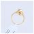 Autre Marque Unsignierter 18k GELBGOLD-RING mit Diamanten Weiß - Ansicht 4
