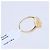 Autre Marque Unsignierter 18k GELBGOLD-RING mit Diamanten Weiß - Ansicht 5