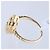 Autre Marque Unsignierter 18k GELBGOLD-RING mit Diamanten Weiß - Ansicht 6