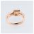 Autre Marque Unsignierter 18k ROSA GOLD Ring mit Diamanten, Größe 52 EU Weiß - Ansicht 6