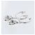 Autre Marque Orecchini con Diamanti Non Signe / Unsigned K18WG 3.2 g D1.7 Bianco - vista 4