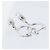Autre Marque Orecchini con Diamanti Non Signe / Unsigned K18WG 3.2 g D1.7 Bianco - vista 5