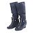 Chanel Wildleder x Lack Stiefel Lang Schwarz x Navy G27002, Größe 37 EU Marineblau - Ansicht 2