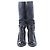 Chanel Wildleder x Lack Stiefel Lang Schwarz x Navy G27002, Größe 37 EU Marineblau - Ansicht 4