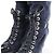 Chanel Wildleder x Lack Stiefel Lang Schwarz x Navy G27002, Größe 37 EU Marineblau - Ansicht 6