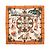 Foulard in seta Hermès Carré 90 "Joies d’Hiver" Marrone