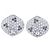 Autre Marque Orecchini Non Signe / Unsigned in diamanti neri K18WG 10.6g, 2.45 ct Bianco