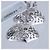 Autre Marque Orecchini Non Signe / Unsigned in diamanti neri K18WG 10.6g, 2.45 ct Bianco - vista 6
