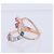 Autre Marque Unsignierter Mehrfarbiger Diamantring in K18PG 5.3g 129 S008 D026 Weiß - Ansicht 2