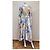 Vêtements Kleid mit Blumenprint Pink Weiß Blau Grün Grau Gelb - Ansicht 2