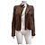 Tom Ford Brown Crocodile Embossed Leather Biker Jacket