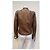 Tom Ford Brown Crocodile Embossed Leather Biker Jacket - view 4