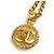 Collana in metallo dorato Chanel D'oro - vista 4