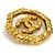 Spilla in metallo dorato Chanel D'oro - vista 2