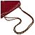 Borsa a tracolla Chanel in pelle di vitello martellata rossa Rosso - vista 10
