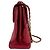 Borsa a tracolla Chanel in pelle di vitello martellata rossa Rosso - vista 2