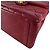 Borsa a tracolla Chanel in pelle di vitello martellata rossa Rosso - vista 8