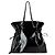 Borsa a tracolla Chanel in pelle vernice Nero - vista 3