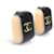 Orecchini a clip Chanel Coco Mark Nero Beige D'oro  - vista 2