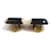 Orecchini a clip Chanel Coco Mark Nero Beige D'oro  - vista 4