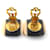 Orecchini a clip Chanel Coco Mark Nero Beige D'oro  - vista 7