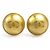 Pendientes de clip dorados Chanel