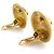Pendientes de clip dorados Chanel - vista 3