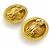 Pendientes de clip dorados Chanel - vista 4